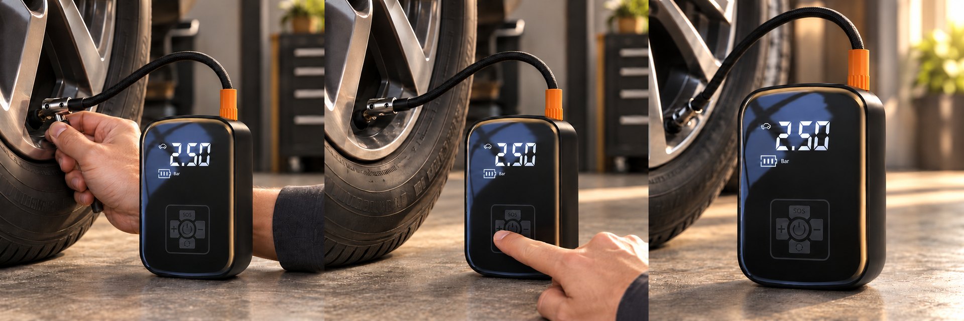 BELVOX AirDrive 150 — Prepare the hose.