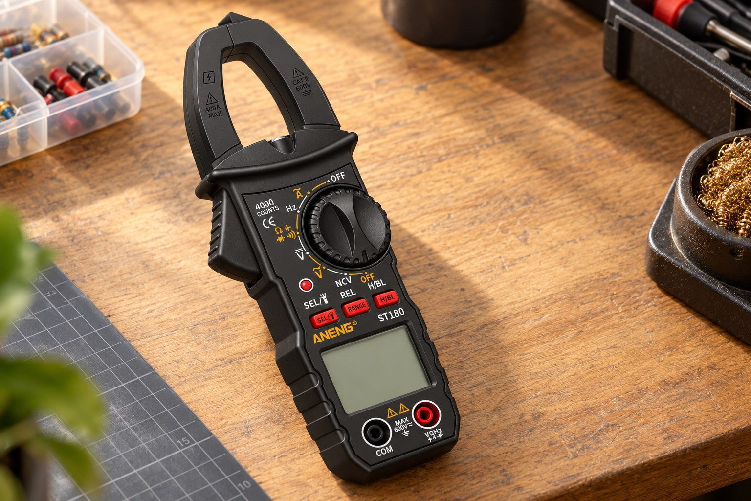 BELVOX ClampCheck ST180 – 400 A AC Clamp Meter in a practical setting.