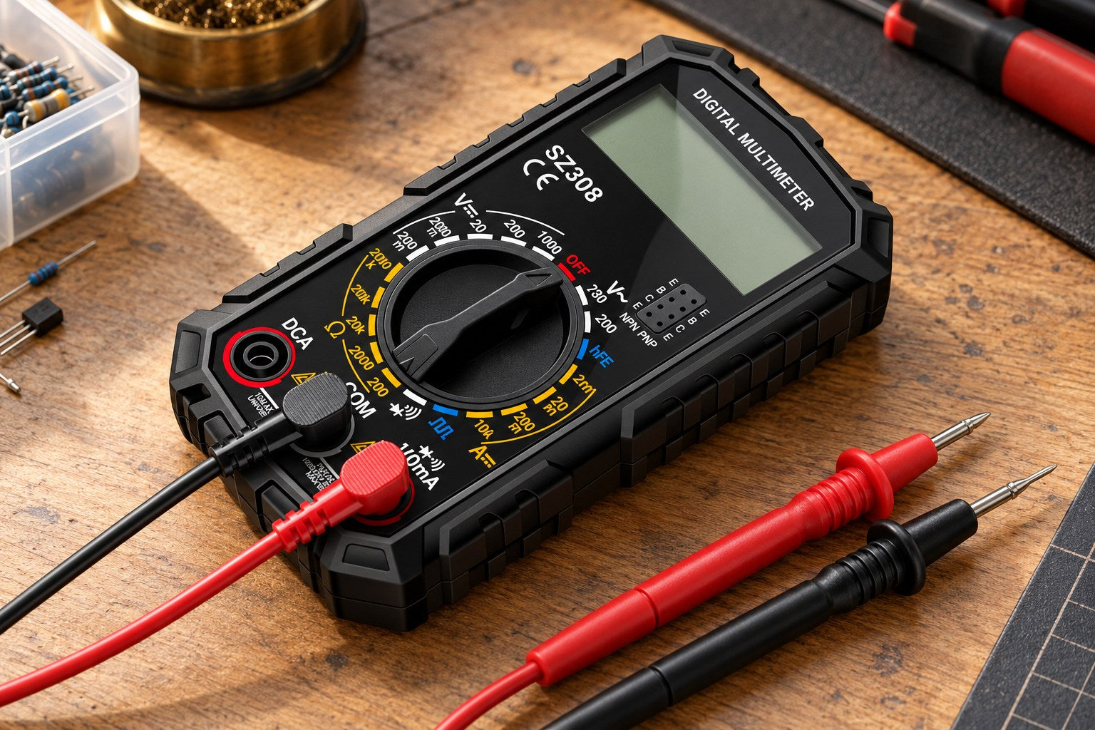 BELVOX VoltCheck SZ308 – 1999-Count Digital Multimeter in a practical setting.