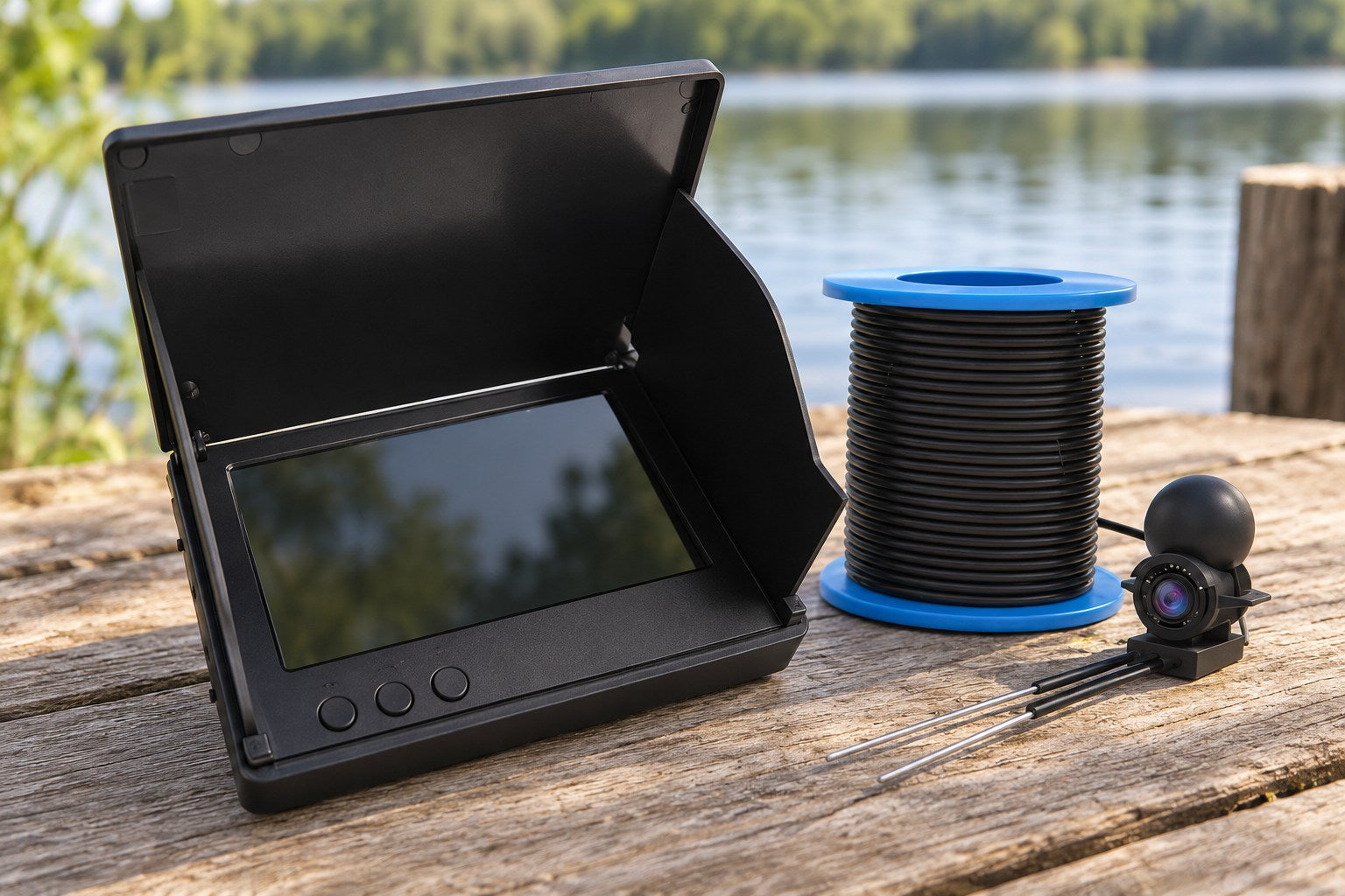 BELVOX AquaView DY1 – Underwater Fishing Camera in a practical setting.