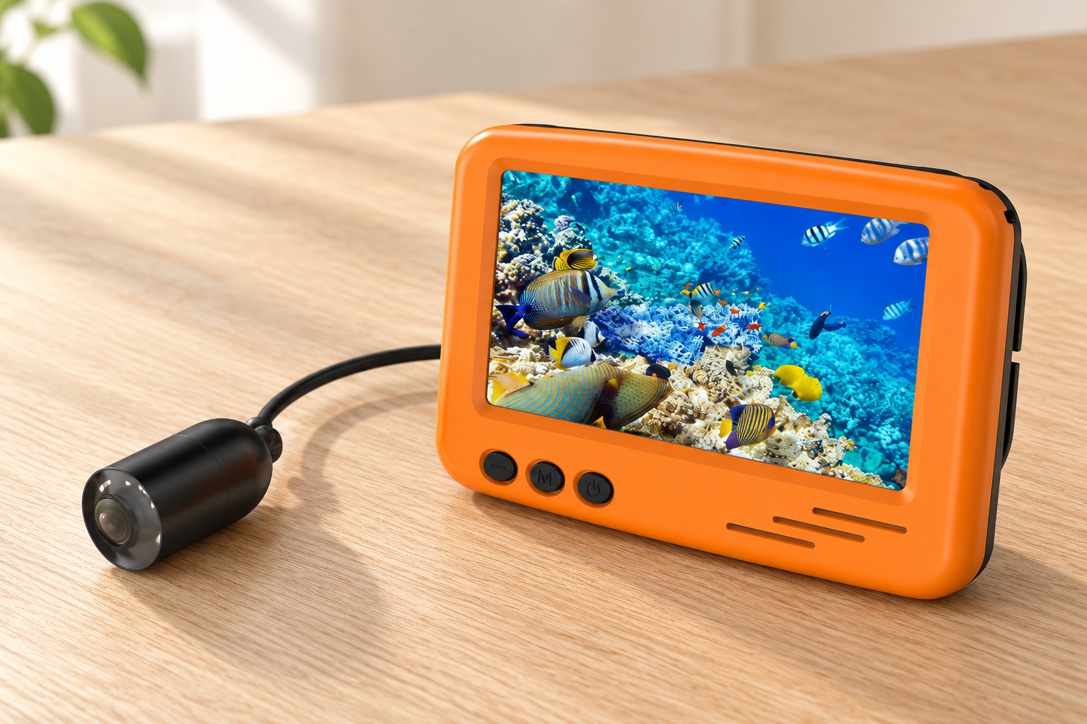 BELVOX AquaView 15 hardware laid out on a tabletop.