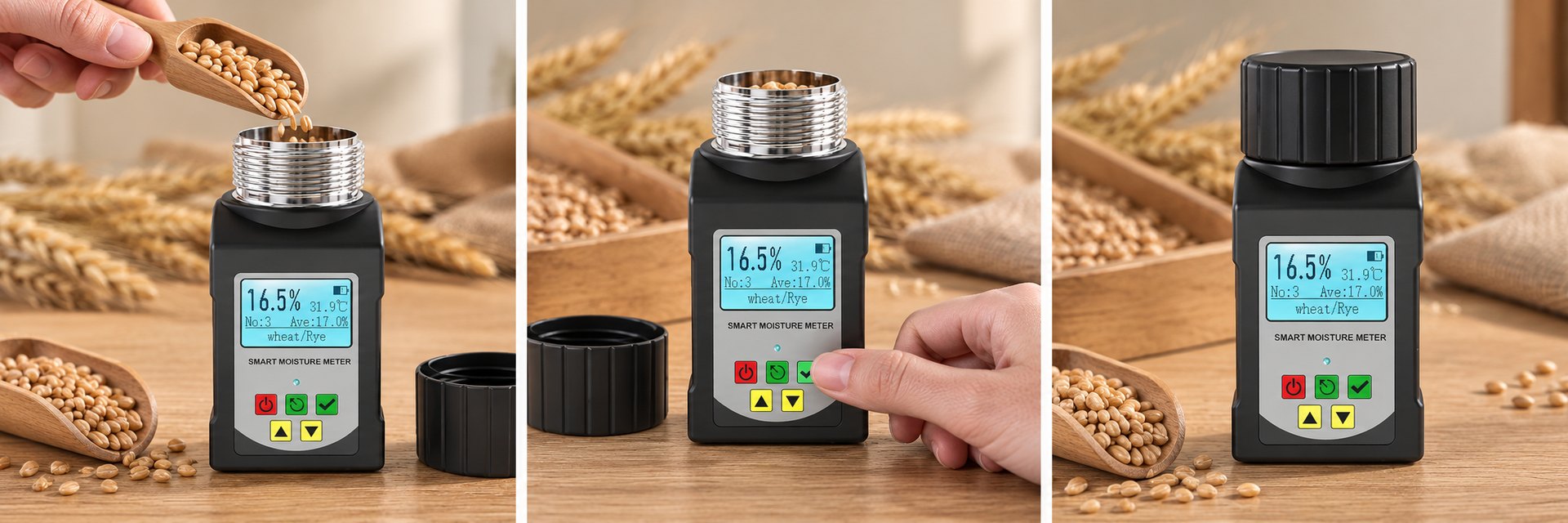 BELVOX GrainSense GS25A — Prepare the sample.