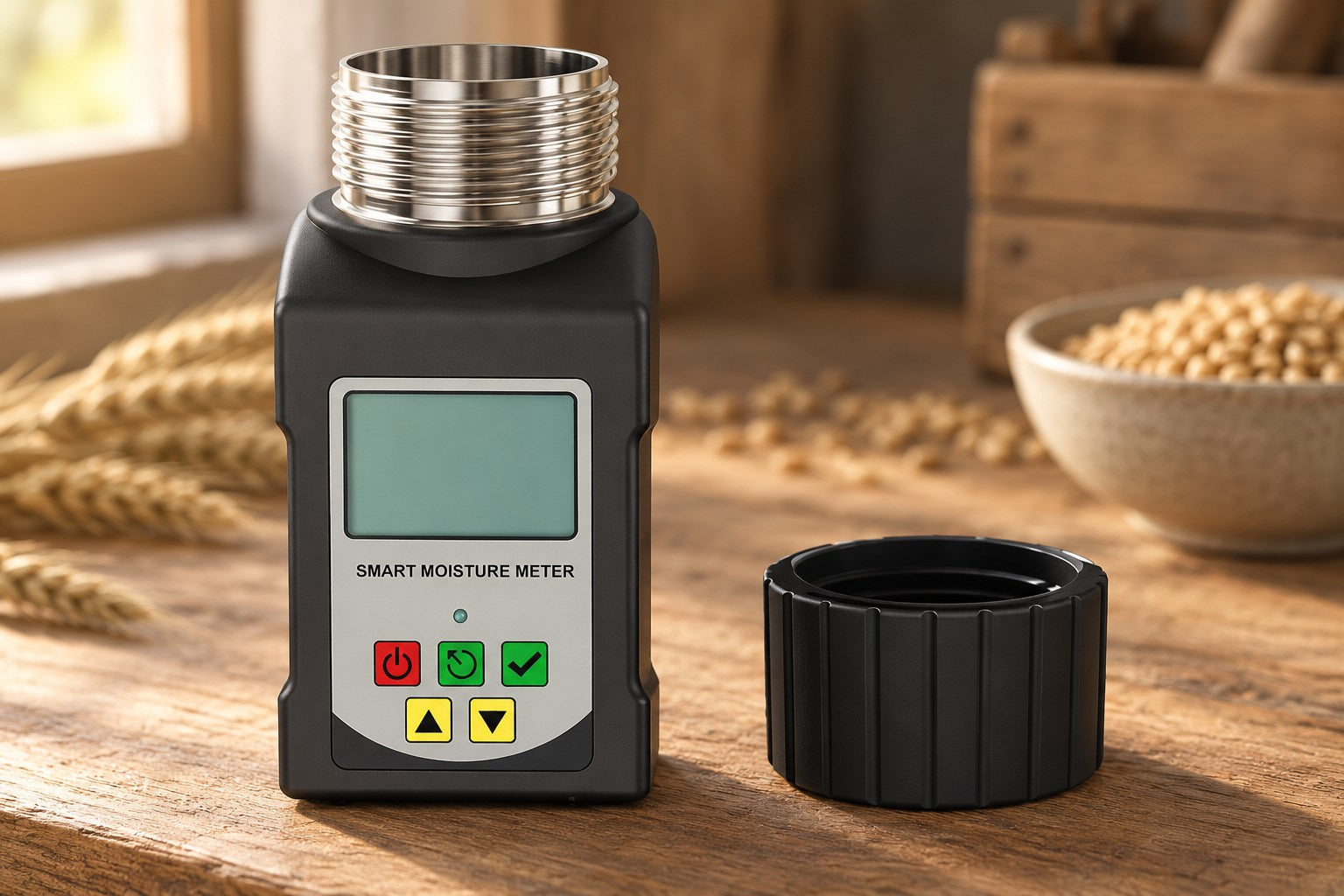 BELVOX GrainSense GS25A – Grain Moisture Meter in a practical setting.