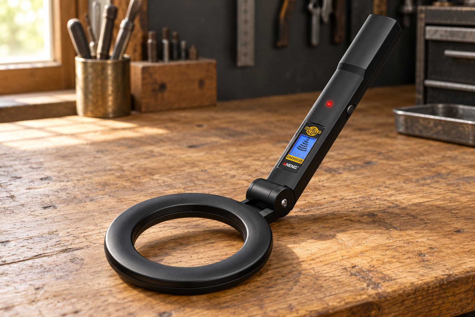 BELVOX MetalScout DM3005B – Handheld Metal Detector in a practical setting.
