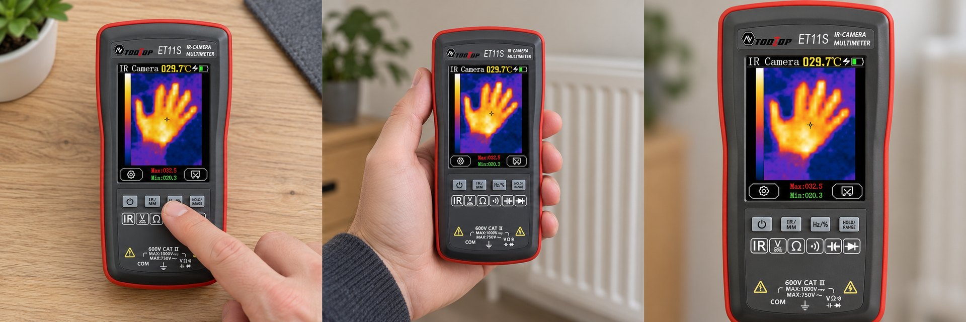 BELVOX HeatCheck ET11S — Choose the function.