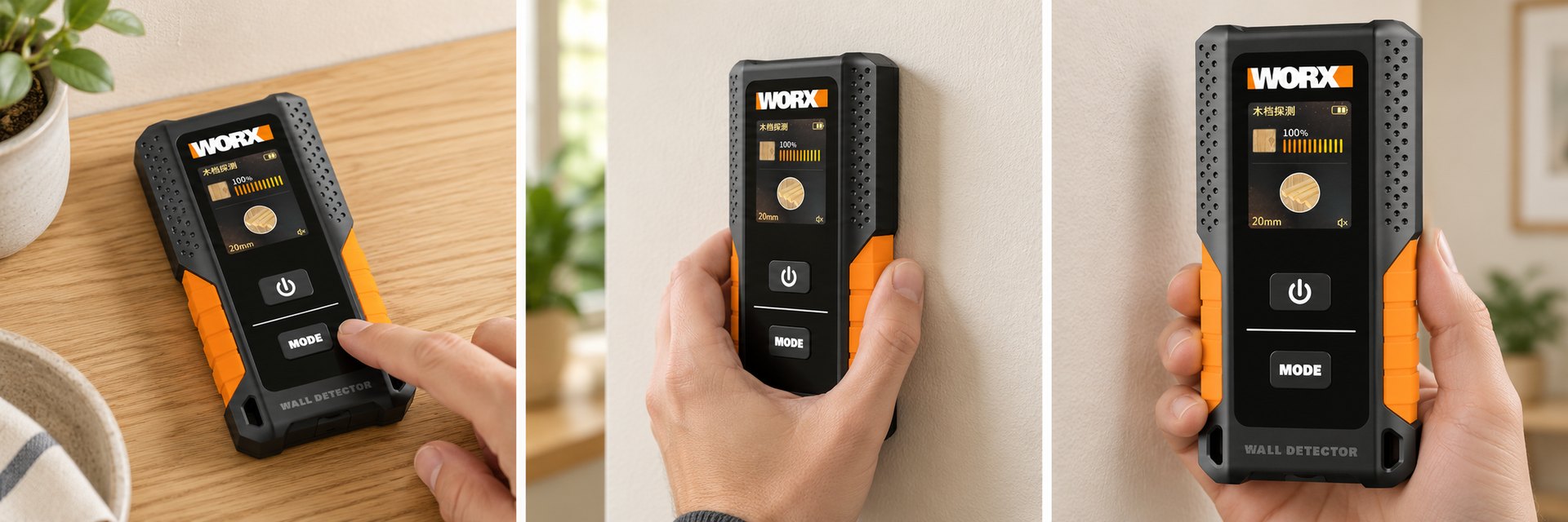BELVOX WallSense WX085 — Choose the target mode.