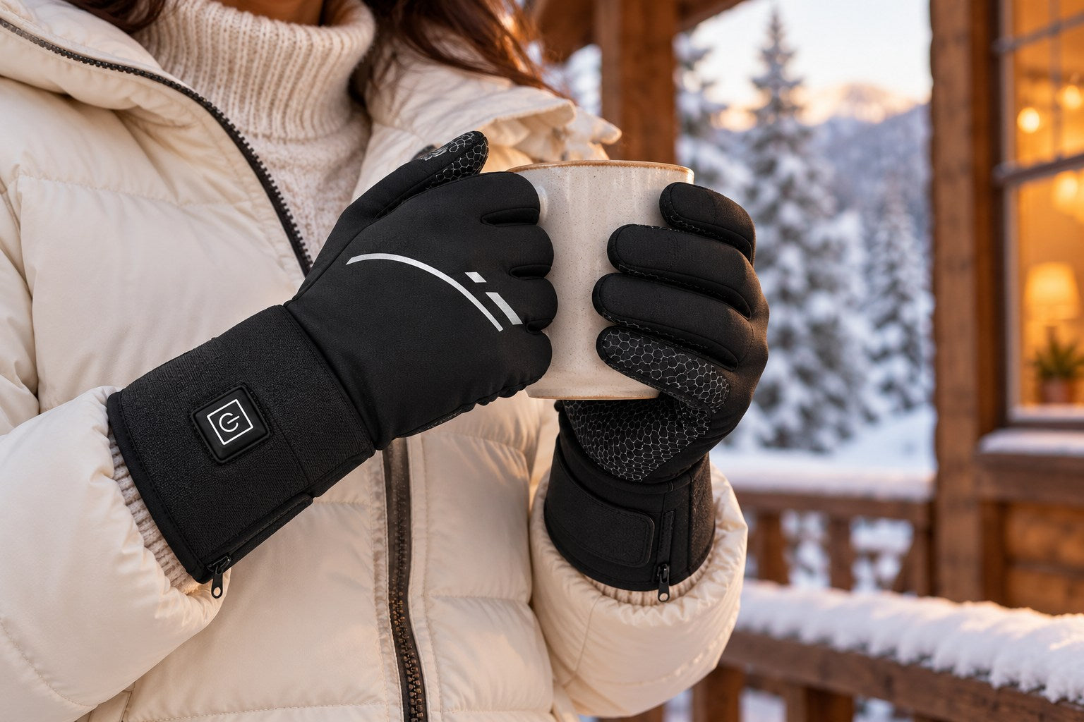 HeatGrip gloves bringing a little warmth to a cold winter day