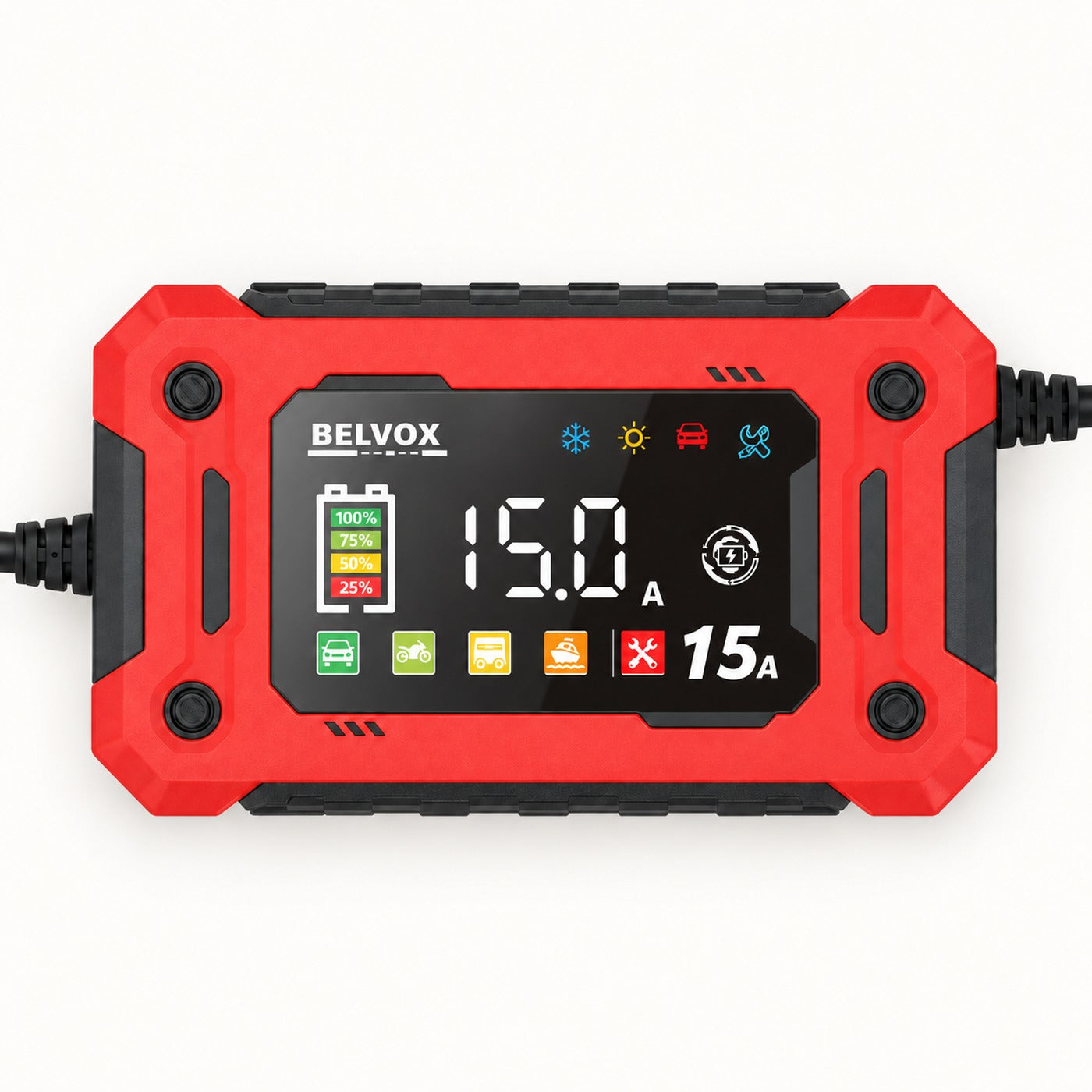 The original BELVOX LCD charging display